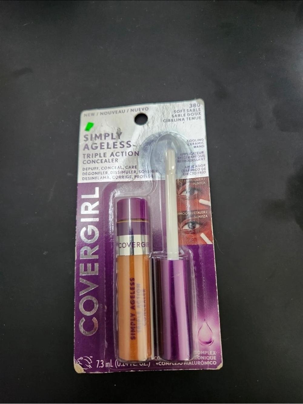 COVERGIRL Simply Ageless Triple Action Concealer 380 Soft Sable 0.24 fl oz